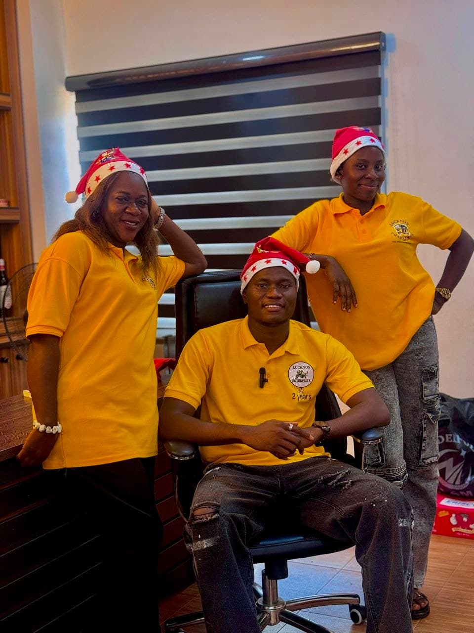 Lucknos Mobility operations team in the company office